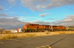 CP AC44CW Locomotives leading a train